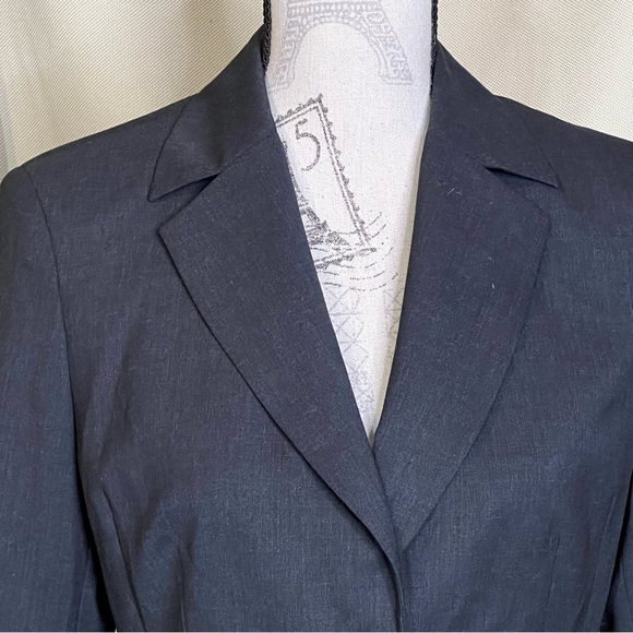 Mexx Dark Gray Wool Blend Tailored Women's Blazer Jacket - Picture 4 of 10